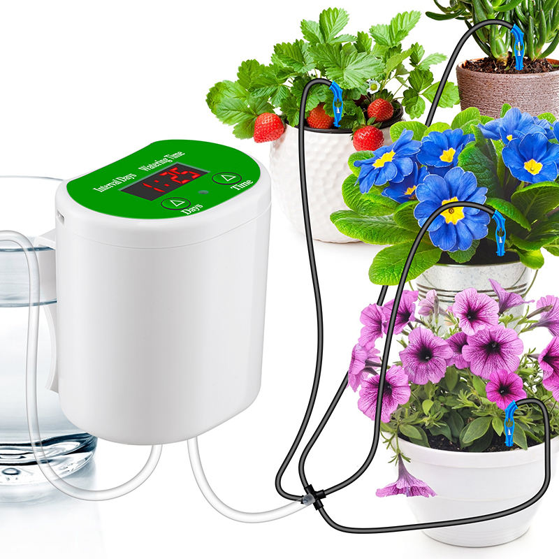 Smart Garden Tools - インテリジェントな時限自動花水やり装置、鉢植えの怠惰な水やり、点滴水浸出水アプリケーター、ガーデニング緑の植物