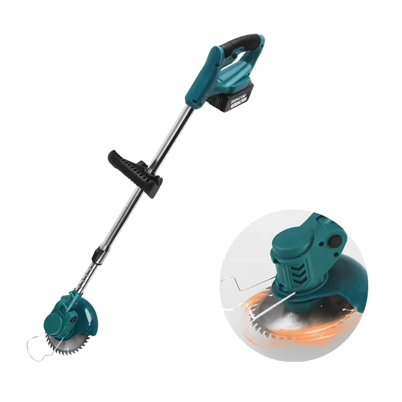 Smart Garden Tools - SENCOE 21V 工業用DIYスマート芝刈り機 650W コードレス草刈り機 伸縮ハンドル付き