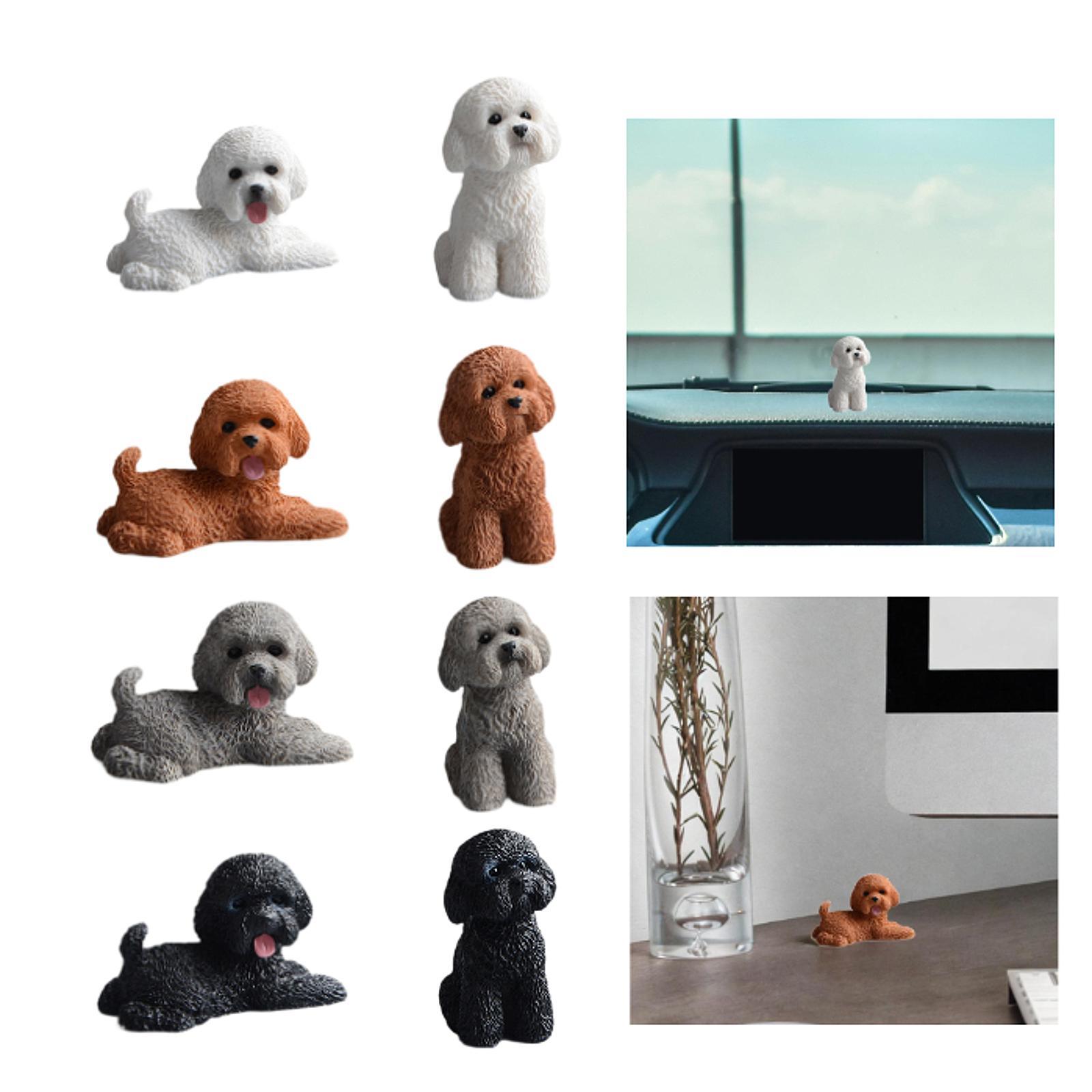 Smart Garden Mini - 犬のミニチュア置物妖精の庭の飾り棚オフィス暖炉用
