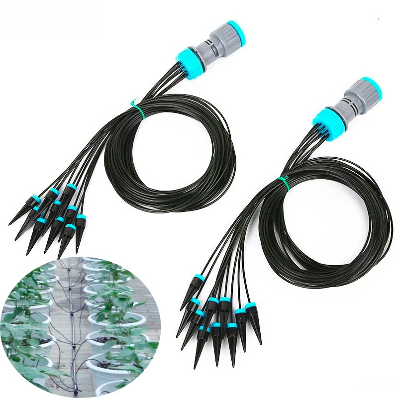 Smart Garden Watering - 10個入り点滴灌漑キット 植物散水システム 調整可能なマイクロ灌漑節水システム 庭、温室、鉢植え用