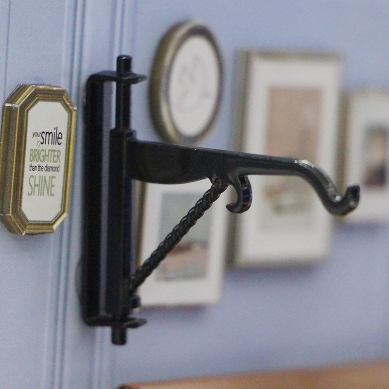 Smart Garden Mini - **ドールハウスミニ合金フックブラケットクリスマスミニチュア吊り下げランプアクセサリーエルフガーデン屋外シーン装飾**