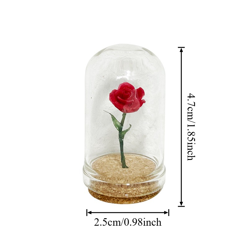 1/5 個のガラスの下に置かれたバラ – 1:12 ドールハ - Smart Garden Mini のレビューと価格
