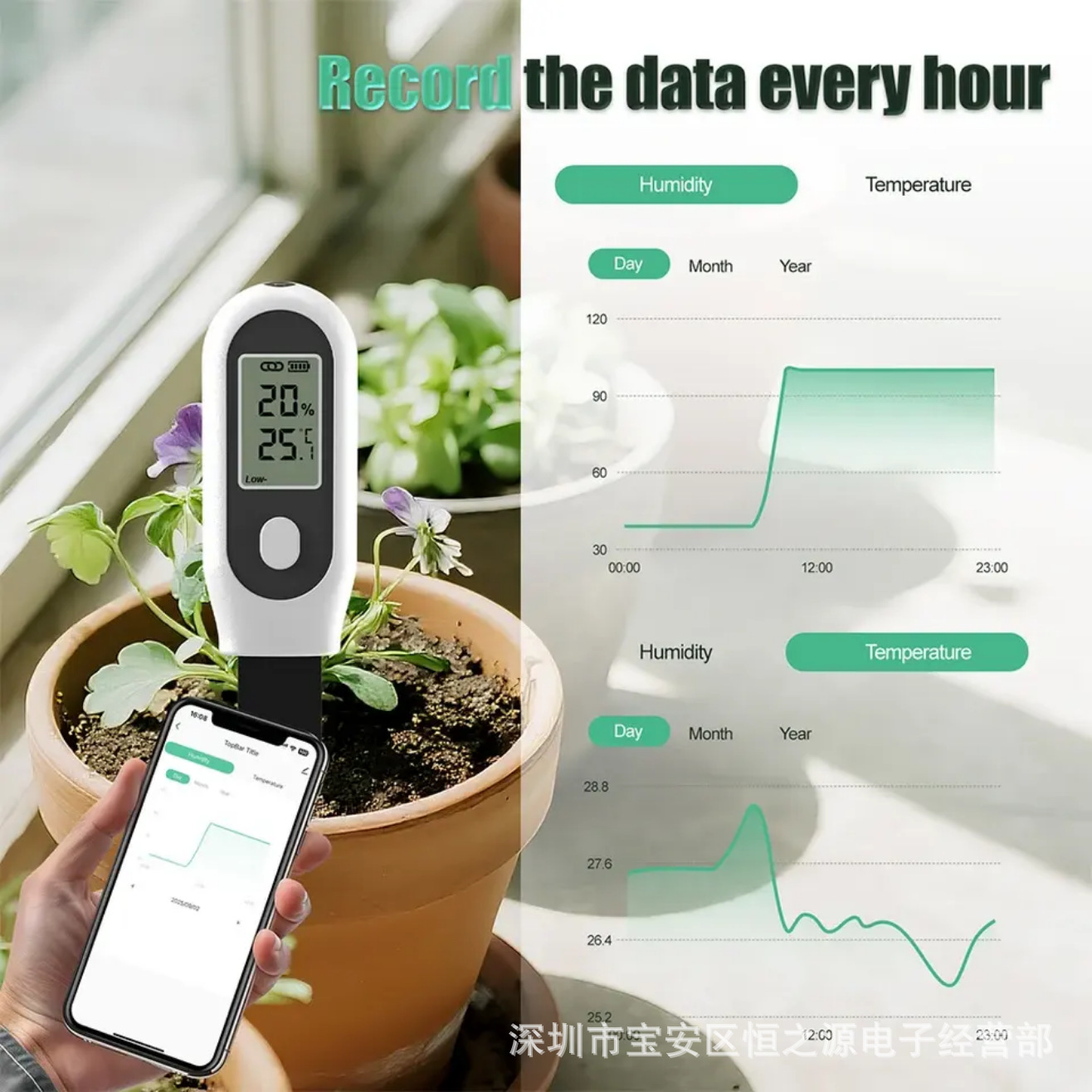 ZigBee スマート土壌湿度検出器屋内屋外園芸ツール - Smart Garden Tools のレビューと価格