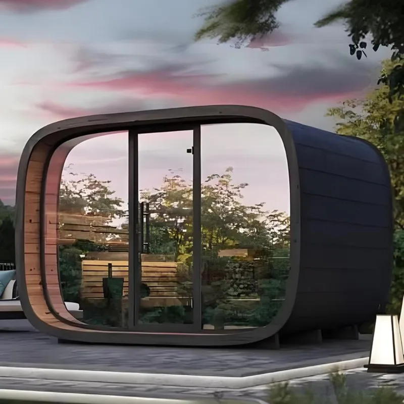 FLスマートプレハブ式2人用木製サウナ。庭や屋外で使用できる - Smart Garden Rooms のレビューと価格