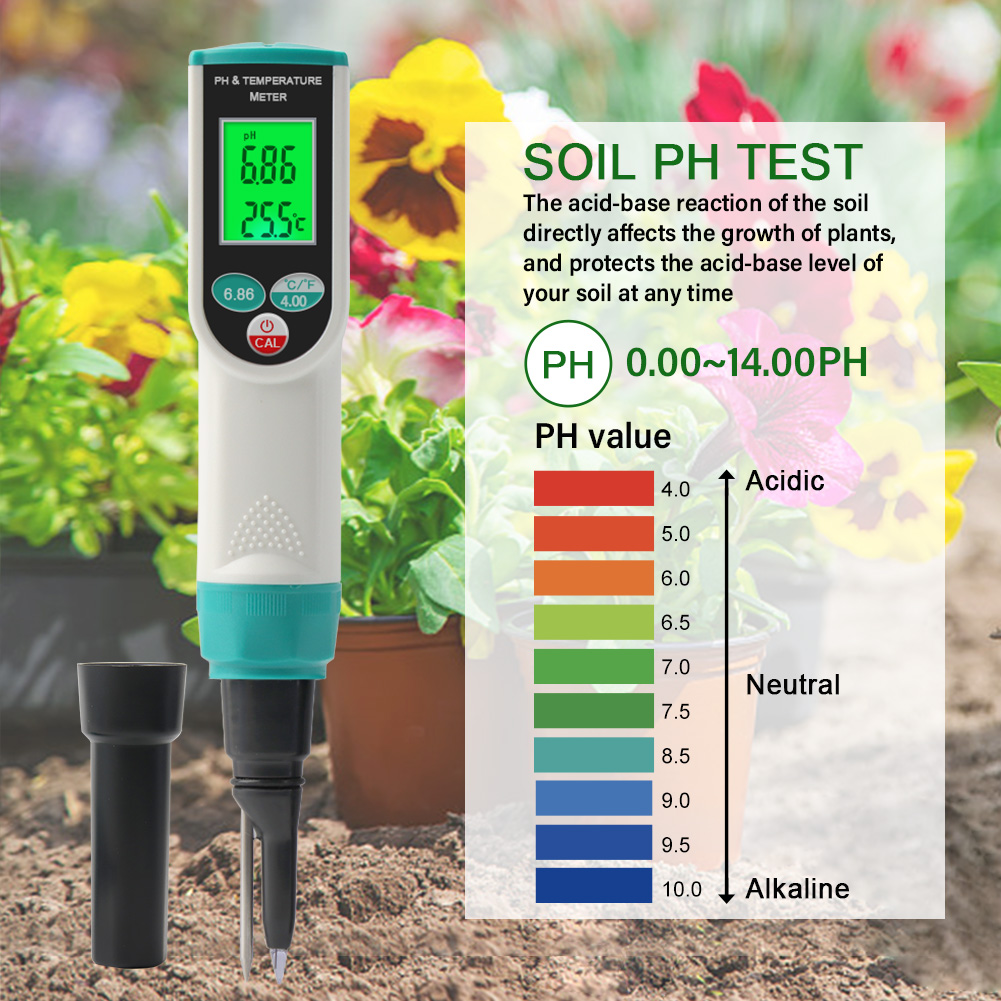 ソイルミネーション圧力計,0.00〜14.00phデジタル温 - Soil Test Digital のレビューと価格