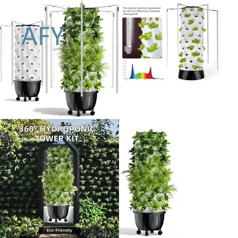 ハイドロブルー垂直水耕栽培システム、スマートホームガーデンタ - Smart Garden Tools のレビューと価格