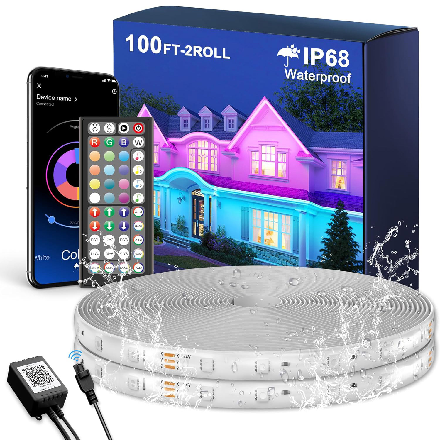 IP68防水スマート屋外LEDチューブストリップライト、アプ - Smart Garden Youtube のレビューと価格