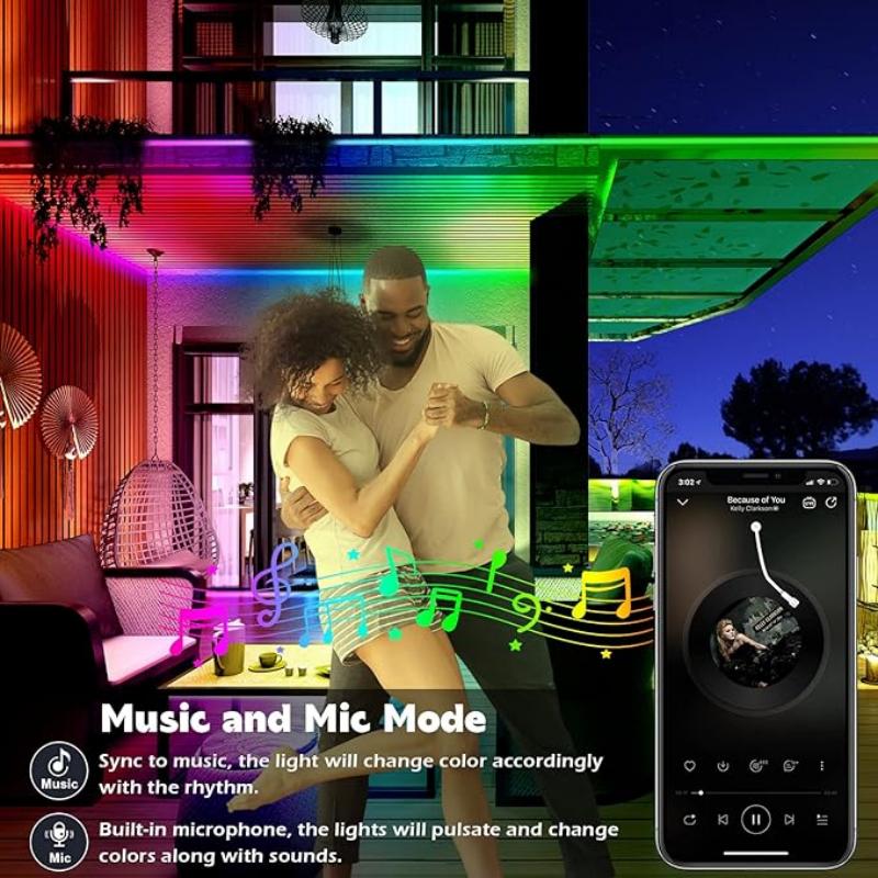 IP68防水スマート屋外LEDチューブストリップライト、アプ - Smart Garden Youtube のレビューと価格