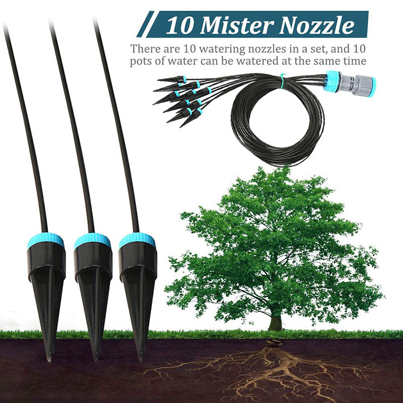 10個入り点滴灌漑キット 植物散水システム 調整可能なマイク - Smart Garden Watering のレビューと価格