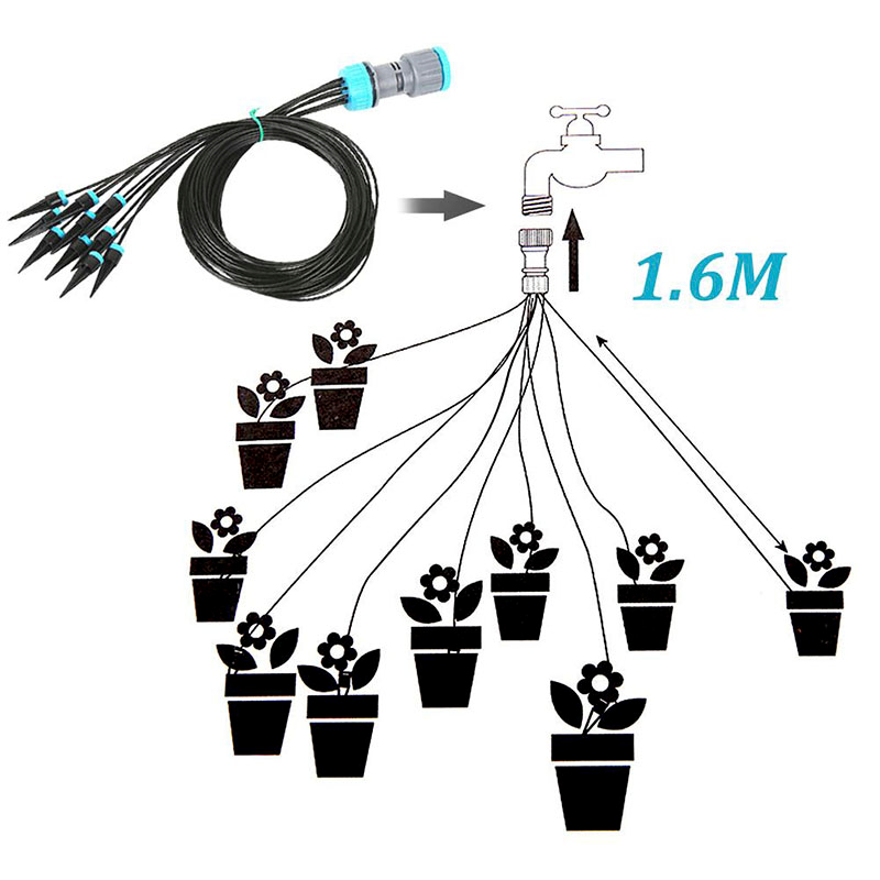 10個入り点滴灌漑キット 植物散水システム 調整可能なマイク - Smart Garden Watering のレビューと価格