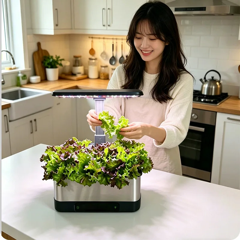 LED育成ライトと自動給水ポンプを搭載した、アプリで操作でき - Smart Garden Tools のレビューと価格
