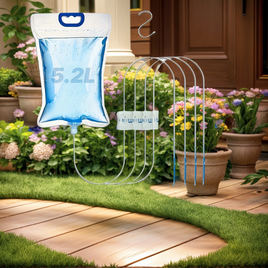 家庭用鉢植え植物用自動点滴バッグシステム調整可能な庭の水やり - Smart Garden Tools のレビューと価格