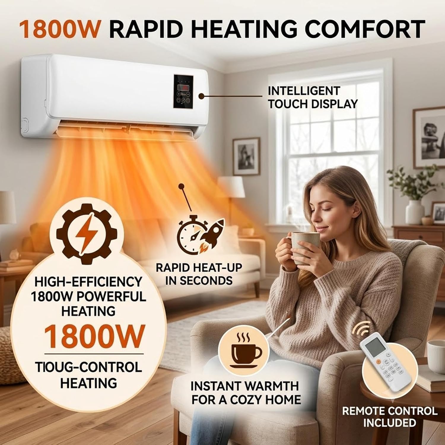 壁掛け式エアコン 2 in 1 ミニエアコンユニット 冷暖房 - Smart Garden Rooms のレビューと価格