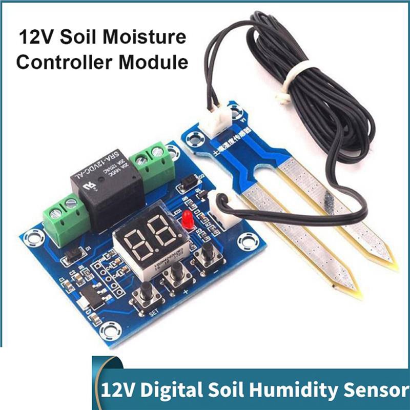 QWE-10個 12V デジタル自動散水モジュール 土壌湿度 - Soil Test Digital のレビューと価格