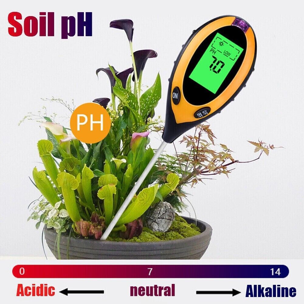 4 in 1 LCDデジタル土壌テスター PH水水分温度太陽 - Soil Test Digital のレビューと価格